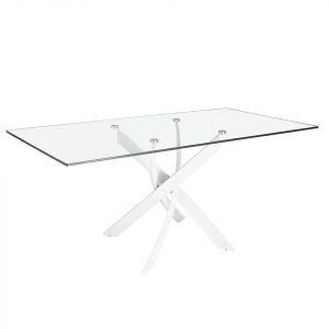 Table de salle à manger rectangulaire en verre Angel Cerdà