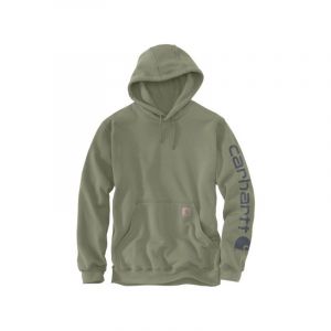 Carhartt Sweat graphique ample &agrave; poids moyen avec logo sur la manche pour homme, olive, Taille XL