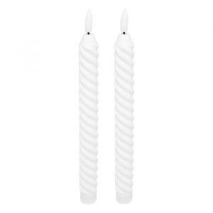 Atmosphera Lot de 2 bougies batons Twist aloe blanc 115g créateur d'intérieur