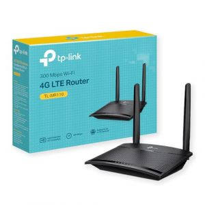 TP-Link TL-MR110 | 4G LTE Routeur (Cat 4), 3G/4G Routeur Speed ​​up to 300MPbs, MicroSim, LAN/WAN Ethernet Port, D&eacute;tachable Antenna, Plug&Play