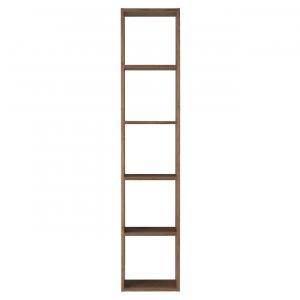 &Eacute;tag&egrave;re &eacute;troite en noyer ‐ 5 niveaux (Dont Eco‐part. 2,80 &euro;)