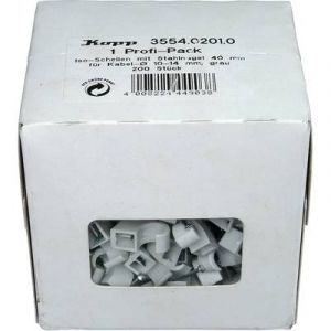 Kopp Cavalier pour plage de Ø: 10 à 14 mm 355402010 gris 200 pc(s)