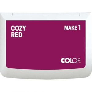 Rose COLOP Tampon encreur MAKE 1 rouge cozy rouge, 50 x 90 mm, pour tampon manuel traditionnel et tampon cr&eacute;atif