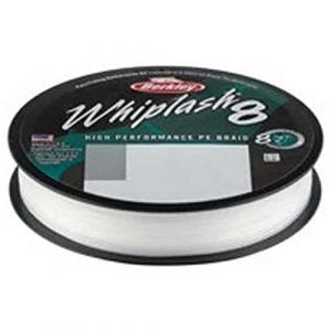 Berkley Coup de fouet8 Whiplash8, Ligne de pêche, Superline, Predator Fishing, Pike, Perch, Zander, Trout, Unisex, Crystal, 0.1mm, 14.8kg, 32lb, 165yd Unisexe, Cristal