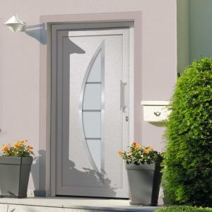 VidaXL Porte d'entr?e Blanc 108x208 cm
