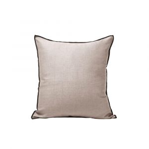 Housse de coussin 40x40 cm MADURA - Ficelle et bourdon noir - CARLINA - Ficelle et bourdon noir