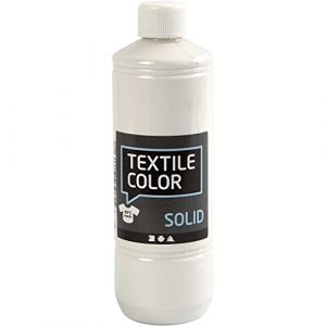 Image de Creotime Textile Solide, blanc opaque, 500 ml