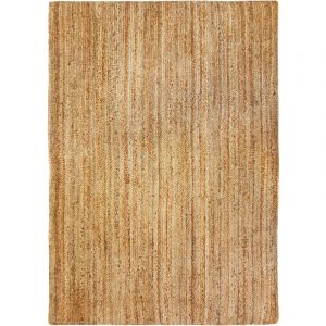 Thedecofactory Tapis artisanal tressé lignes naturel 160x230