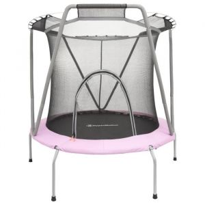 HyperMotion Trampoline 167 cm avec Filet de Sécurité - pour Enfants 3-8 Ans - Maison et Jardin