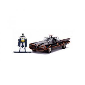 Otto Office Coffret batmobile classic tv series + figurine batman - voiture noir 1/32 - v&eacute;hicule miniature dc - enfant