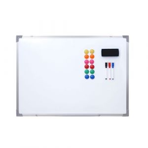 Mendler Tableau blanc HW C-C84, magnétique, accessoires inclus - 60x45cm