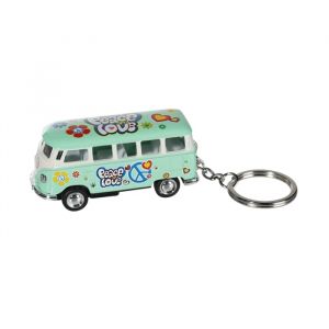 Out Of The Blue Porte-clés en métal 'Combi VW T1 Bus 1962 Peace & Love' - Accessoire - Vert