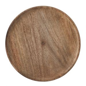 Mica Decorations Assiette Duko - Ø30 cm - 100% FSC Bois de Mangue - Marron