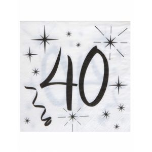 Santex 5241-40 - 20 serviettes 40 ans