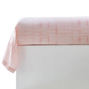 Taie de traversin imprimé en Coton Rose FLORENT