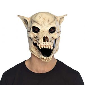 Boland Masque d'horreur pour adultes en latex, masque pour Halloween et carnaval, accessoire pour les costumes de fêtes à thème