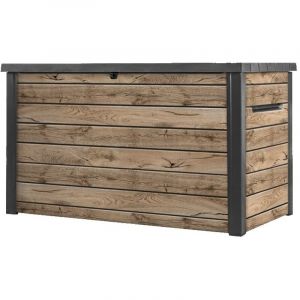 Keter Coffre de jardin Signature 870L - Aspect bois Douglas