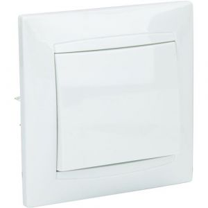 Zenitech Bouton poussoir encastr&eacute; Zyna - Blanc