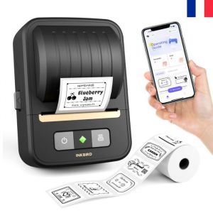 INKBIRD N20 &Eacute;tiqueter,Machine &agrave; &eacute;tiquettes avec ruban adh&eacute;sif,de 19 &agrave; 51 mm,Bluetooth, Imprimante d&rsquo;&eacute;tiquettes thermique portable