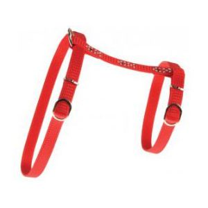 Zolux Harnais Night Fish 10mm Rouge pour Chat