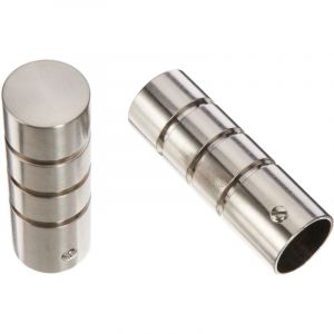 Ateliers 28 2 Embouts Boule Chrome Mat
