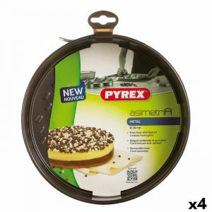 Pyrex Moule pour four Asimetria Rond Métal 4 Unités 20 cm