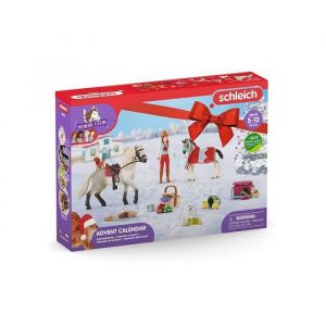Schleich Calendrier de l avent Noel equestre Chevaux Horse Club Equitation Figurines Animaux et Accessoires Set Jouets et carte of