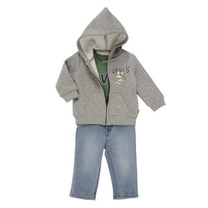 Levi's Ensembles enfant 3 PC TEE DENIM SET Multicolore - Taille 3 mois,6 mois,12 mois,18 mois,24 mois,36 mois