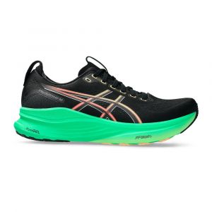 Asics Gel-Kayano 32 Chaussure de running avec stabilisateurs Hommes-noir, vert, Pointure 43.5