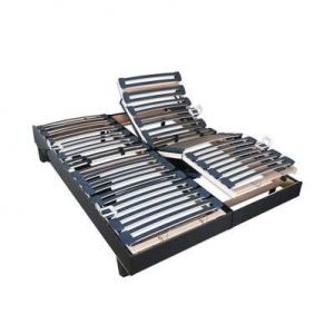 BELLECOUR LITERIE Ensemble Duo FLEX 2x90x190 cm Sommiers électriques + Matelas Mémoire de forme