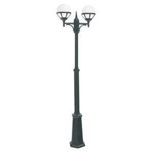 Image de Norlys Lampadaire NOIR BOLOGNA 2x46W Max 254cm Opale - 363SV