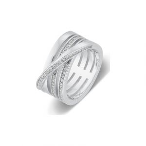 Jette Bague pour femme 86990709 925 Argent rhodié