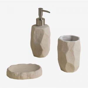 Ensemble de salle de bain en gr&egrave;s Rixten SKLUM Blanc