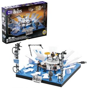 Mega « Mesdames et Messieurs, Les Beatles ! » Jouet de Construction à Collectionner de 681 pièces avec 4 Figurines articulées des Membres du Groupe et lumières LED, Coffret pour Les collectionneurs