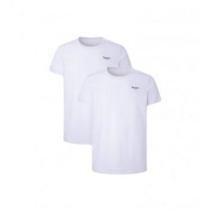 Pepe Jeans Pour homme. Lot de 2 t-shirts blancs basiques