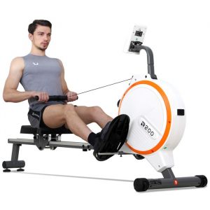 Rameur d'Exercice 16 Niveaux de R&eacute;sistance Magn&eacute;tique avec Moniteur LCD Entra&icirc;nement &agrave; Domicile R200