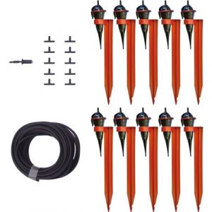 Iriso Kit jardin arrosage écologique avec goutteurs sur pied 10 goutteurs