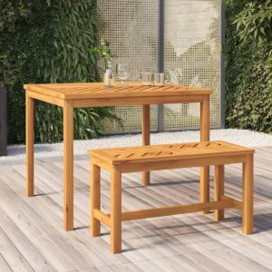 VidaXL Banc de jardin 80 cm bois massif d'acacia