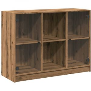 VidaXL Buffet chêne artisanal 102x37x75,5 cm bois d'ingénierie