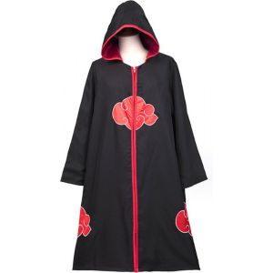 Image de LBB - Manteau Akatsuki - Avec capuche - Cosplay - Taille unique - Obito - V&ecirc;tements Naruto - Itachi - Naruto Uzumaki - Cosplay - Anime - Kakashi - Boruto - Naruto hoodie - Manga