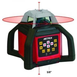 Metrica Niveau laser rotatif automatique avec faisceau tournant visible - HV4 - Sans Récepteur