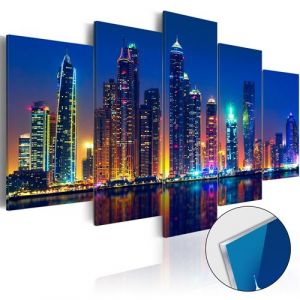 Image de Artgeist Tableau sur verre acrylique - Nights in Dubai [Glass] 100x50 cm