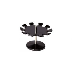 Maul 51010-90 - Porte-timbres rond, 10 emplac., coloris noir