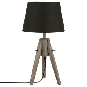 Atmosphera Lampe Bois - H.46 Cm