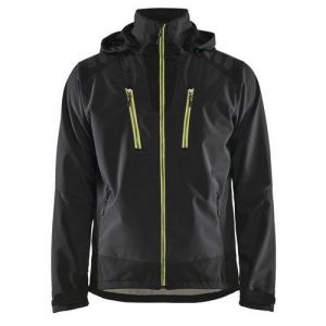 Blaklader Veste softshell Déperlante T.L - NOIR/JAUNE FLUO - 474925139933-L