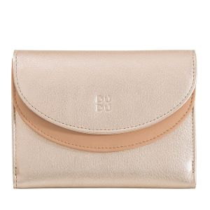 Dudu Portefeuille moyen nude avec double rabat Naturel