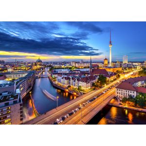 Paysage Urbain de Berlin la Nuit