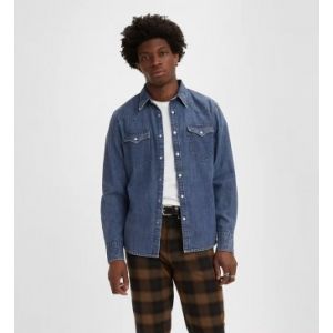 Levi's Pour homme. Chemise standard Western Barstow bleue