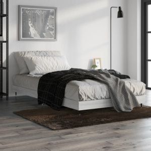 VidaXL Cadre de lit sonoma gris 100x200 cm bois d'ingénierie Grey sonoma