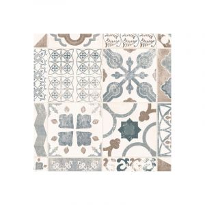 Décoweb Tarkett - Sol Lino - Carreaux de ciment - Naturel - Rouleau de 1m x 7m
